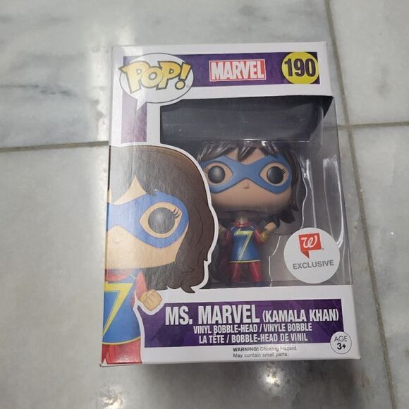 Marvel Pop! Ms. Marvel With Peace Sign Kamala Khan NEW IN BOX #190 - Picture 1 of 7